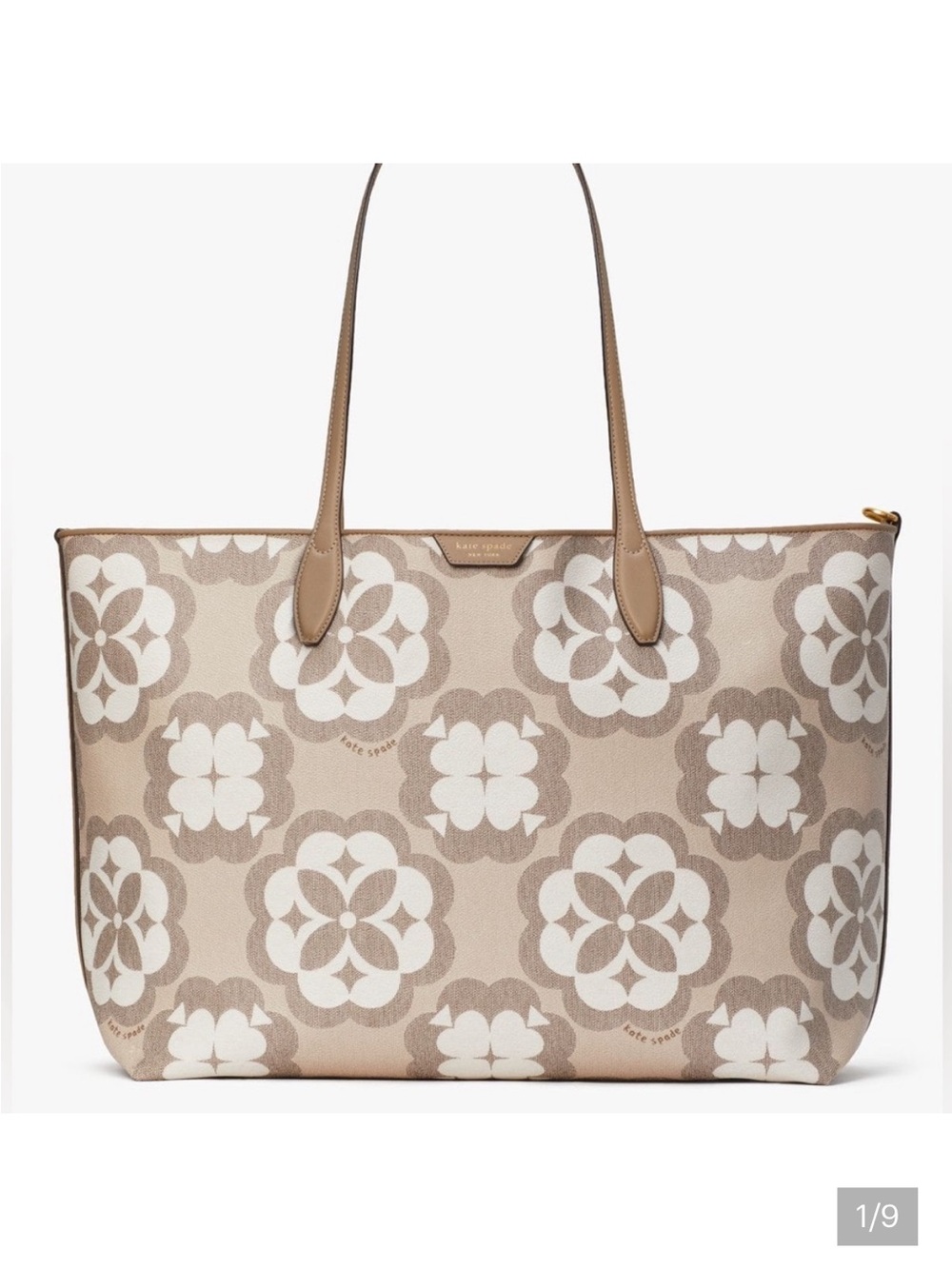 EUC kate spade Flower Monogram Sutton Large Tote